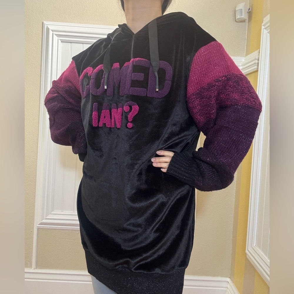 Black and Pink Hoodie Dress